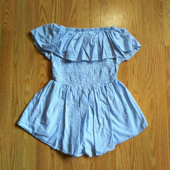 Poof! Dresses & Skirts - Poof Strapless Tube Top Skort Romper EUC